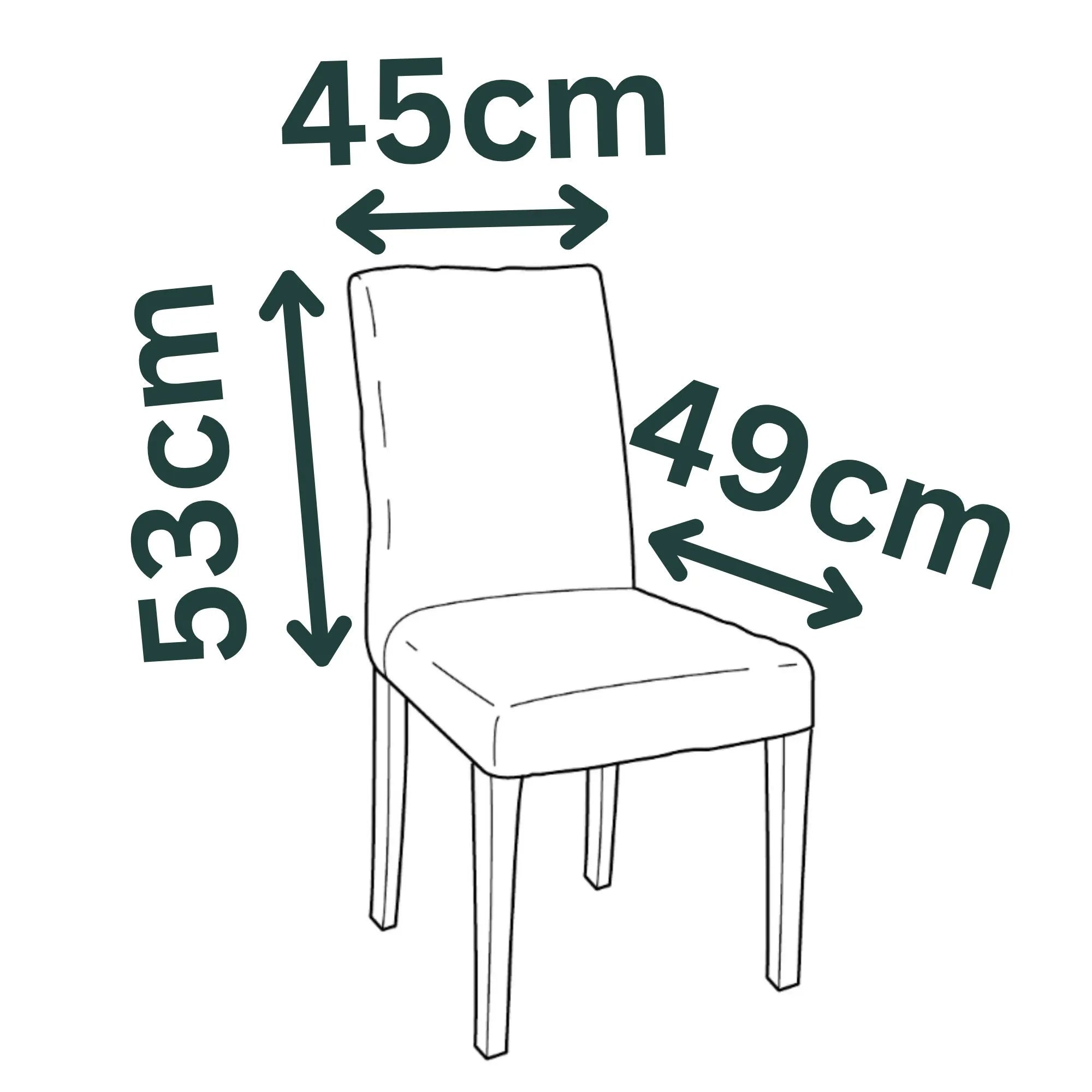 Housse de chaise jupe mi-hauteur à volants IKEA HENRIKSDAL - Grand Modèle