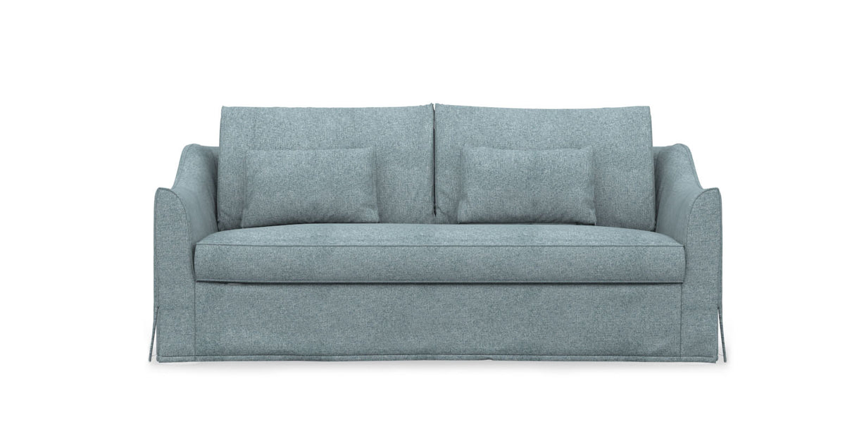 FARLOV 2 Seat IKEA Sofa Bed Cover Heavy Duty Pastel Blue Comfortly