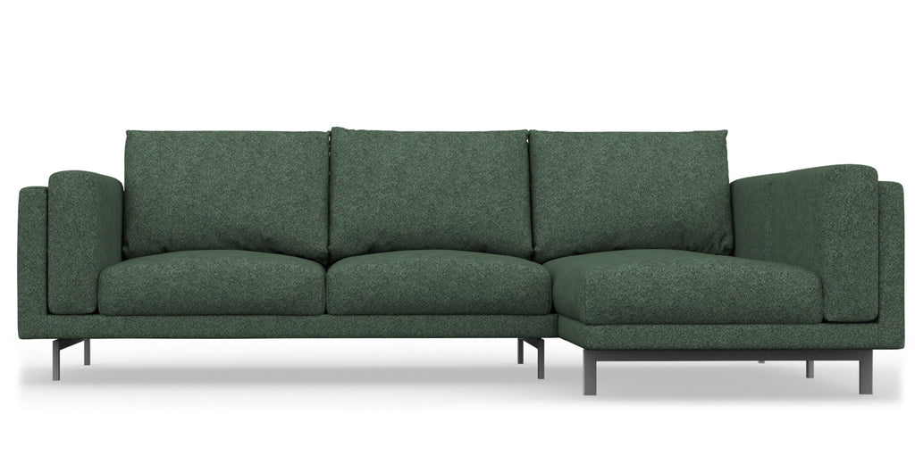 NOCKEBY 2 Seat IKEA Sofa With Chaise Longue Right Cover Heavy Duty G