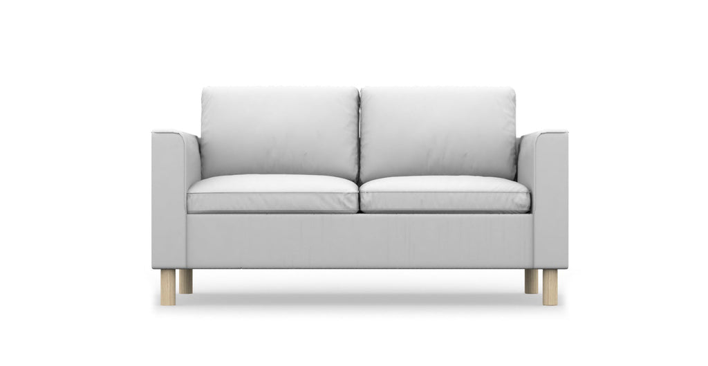 Ikea white online leather loveseat