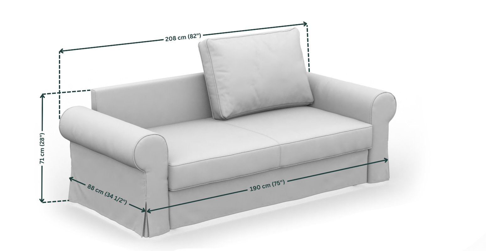 BACKABRO 3 Seat IKEA Sofa Bed Cover Comfortly