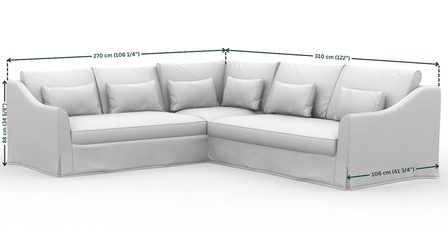 FÄRLÖV 5-Seat IKEA Corner Section Cover (2+3 combination)
