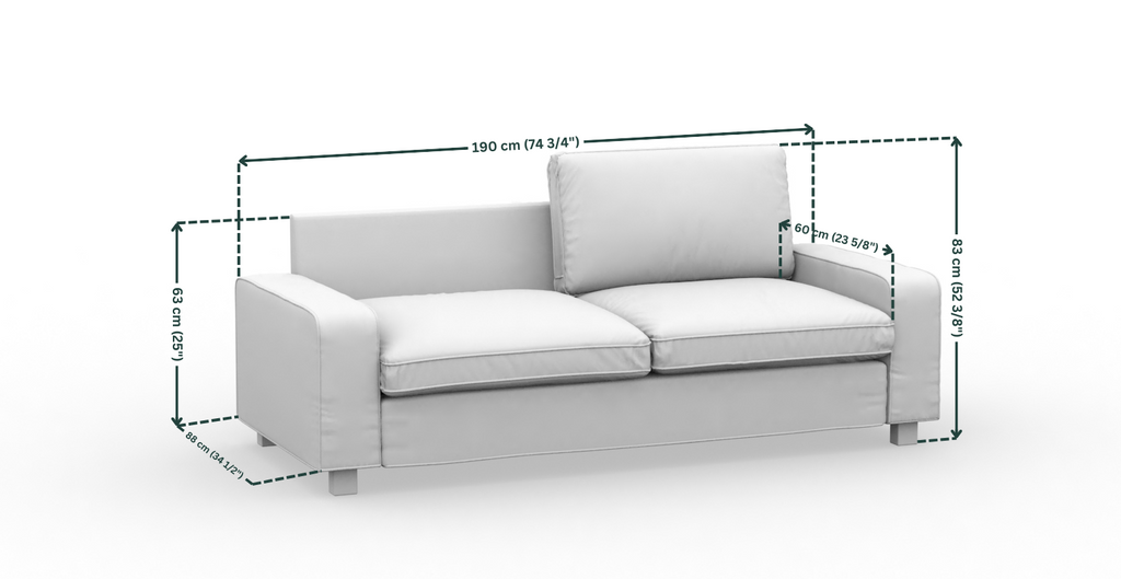 IKEA KIVIK 2 seat sofa cover – Comfortly IKEA KIVIK 2 seat sofa cover – Comfortly
