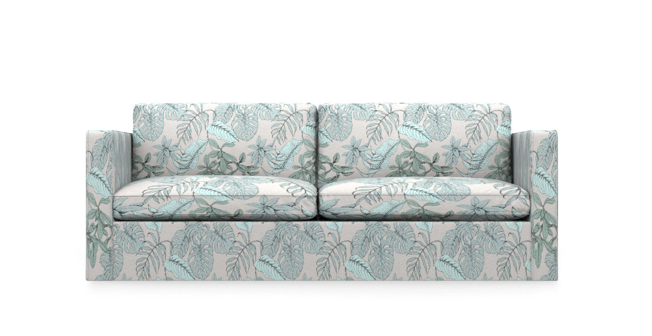 Housse canapé Karlstad 3 pl. non convertible, courte, vert, 702-85, 204 x 89 x 64 cm
