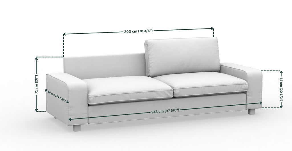 KIVIK 3.5 Seat IKEA Sofa Cover Comfortly