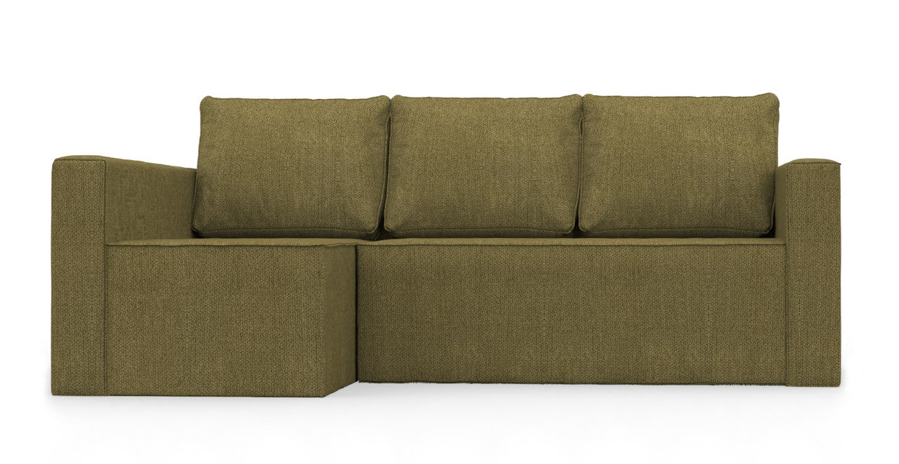 Comfortly Fodera Per Divano Letto Angolare IKEA Manstad Sinistra, 5 Pezzi, Tessuto Morbidissimo Corona Blu Oceano