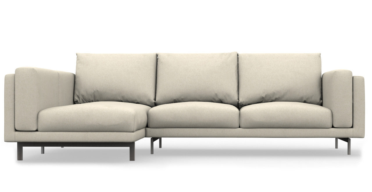 IKEA NOCKEBY 2 seat sofa with left chaise longue cover – Comfortly