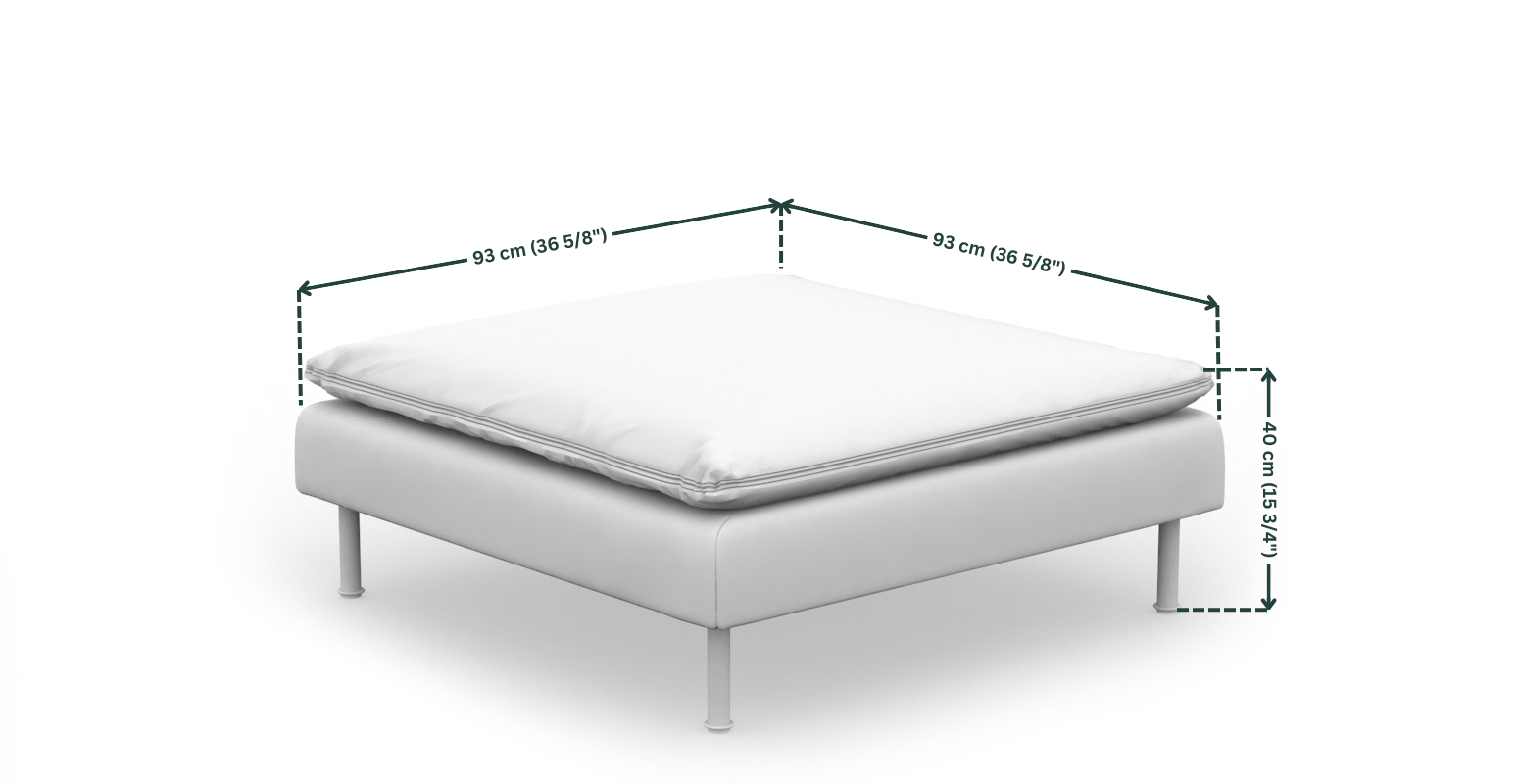 IKEA SÖDERHAMN footstool cover – Comfortly IKEA SÖDERHAMN footstool cover – Comfortly