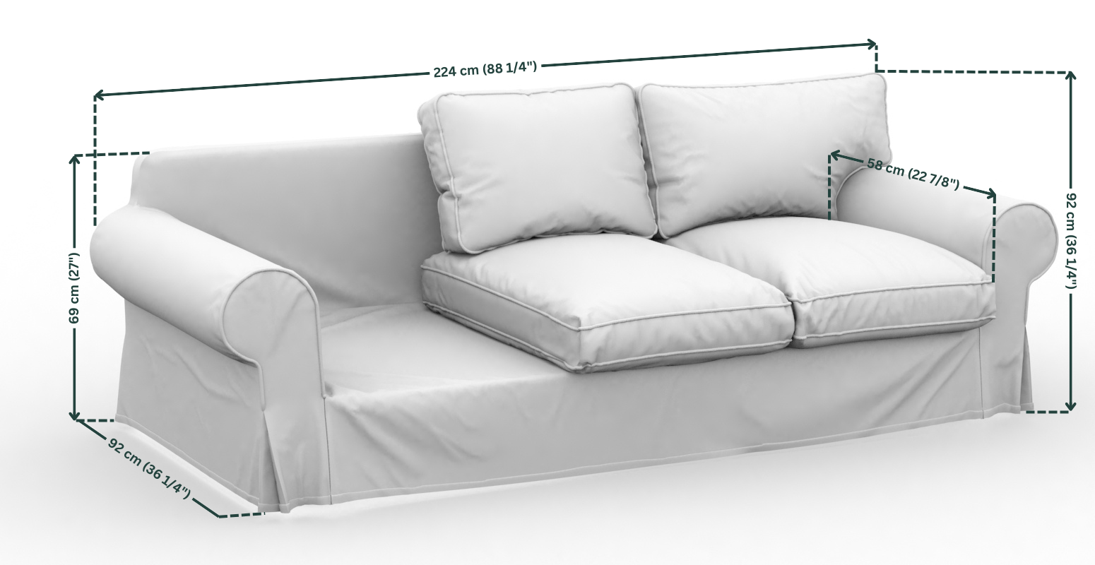 Uppland Lindakale Slipcovers Uppland Cover Ikea Ektorp White