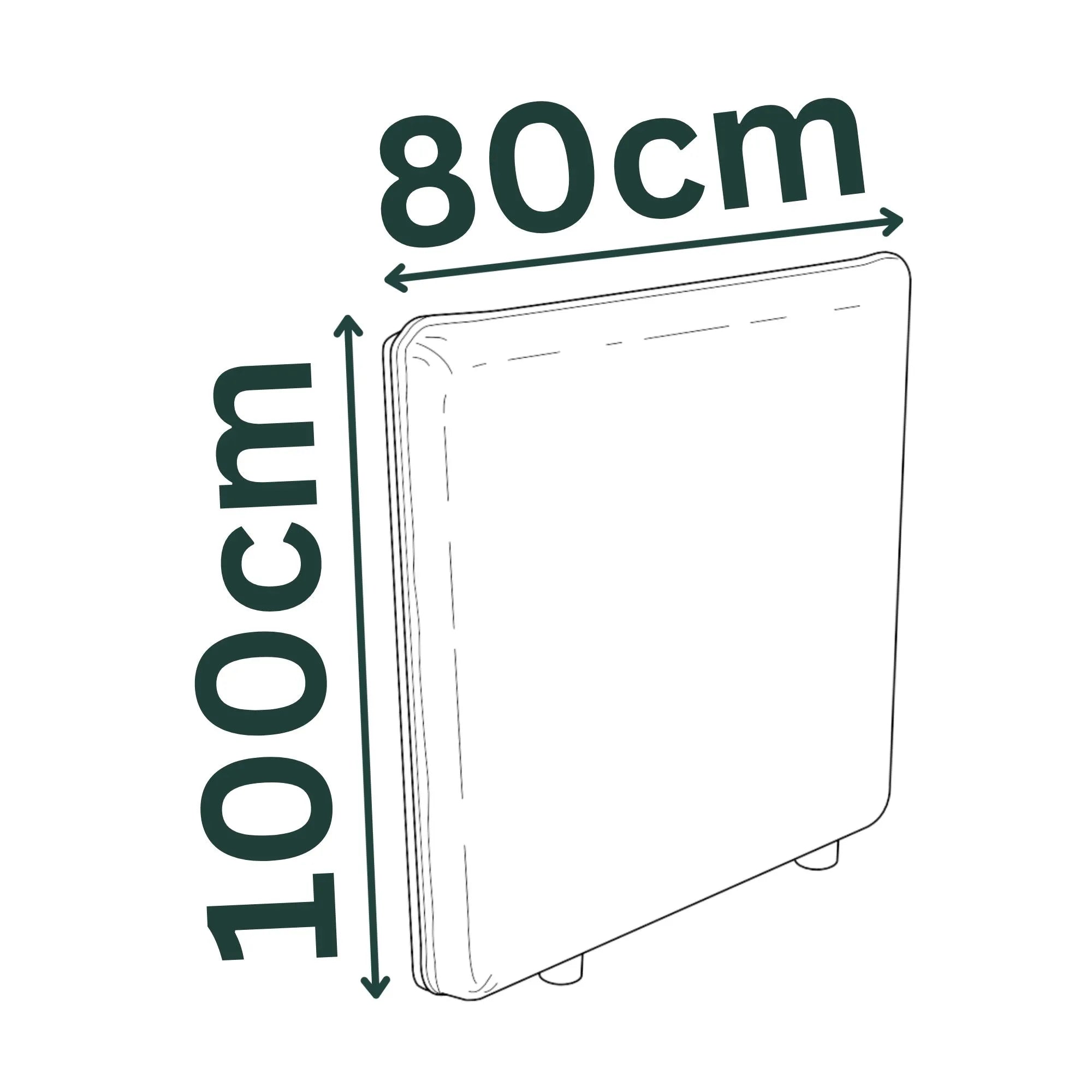 Cover for VALLENTUNA IKEA High Backrest 80x100cm
