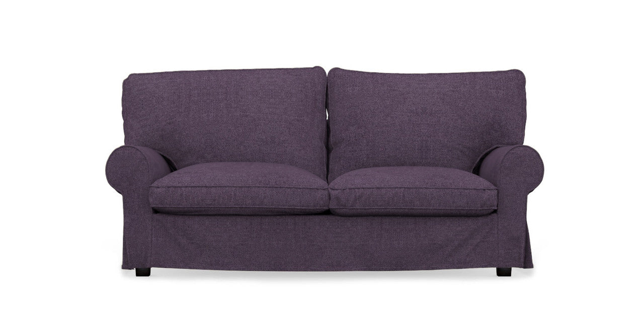 Housse De Canapé-lit IKEA EKTORP 2 Places - Modèle ORLUNDA Bleu Crème Rayé, 100% Coton, Neuf