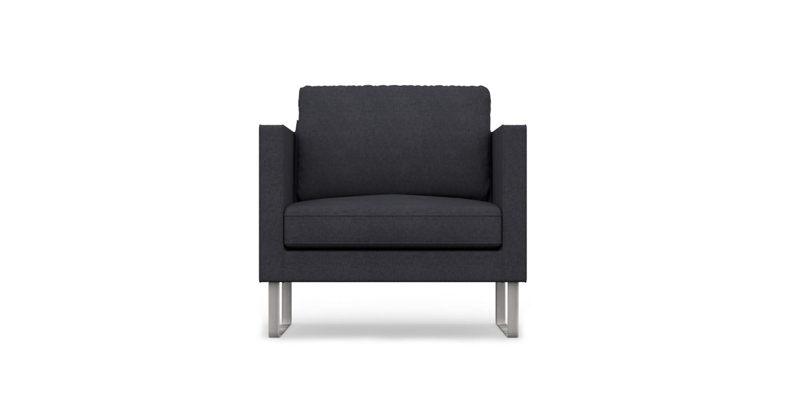 MELLBY IKEA Armchair Cover Cashmere Blends Anthracite Comfortly