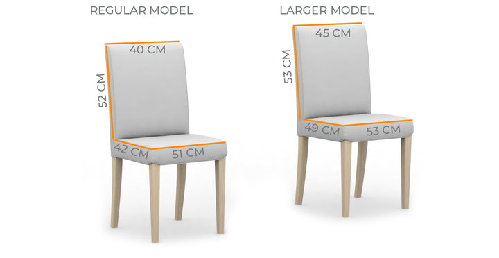 HENRIKSDAL IKEA Stol Klädsel, Lång Kjol - Standard (Liten) Storlek Modell - Crown Ivory