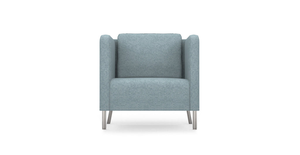 Blue shop armchair ikea